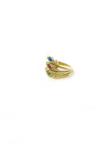 ANILLO "ESPIGA" EN ORO DE 18K