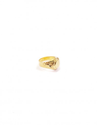 ANILLO " SELLO " EN ORO DE 18K