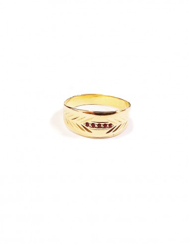 ANILLO " ESPIGA " EN ORO DE 18K