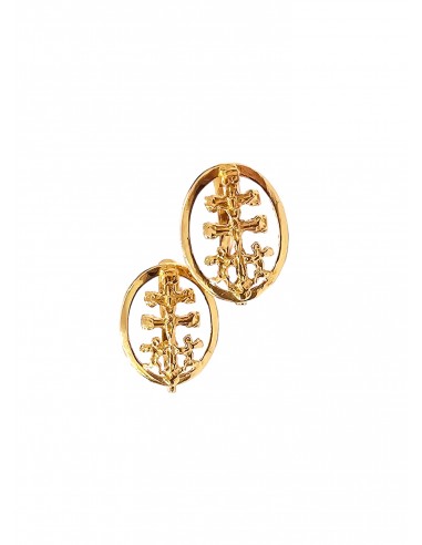 PENDIENTES " CARAVACA " EN ORO18K