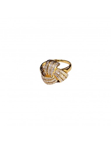 ANILLA "LAZOS"EN ORO 18 K