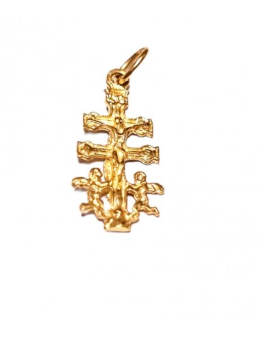 COLGANTE " CRUZ CARAVACA " EN ORO 18K