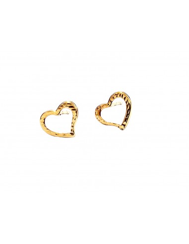 PENDIENTES " CORAZONES " EN ORO 18K