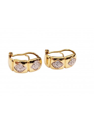 PENDIENTES "ROMBO" EN ORO DE 18K