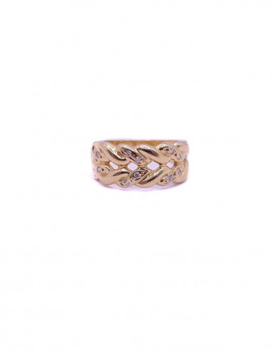 ANILLO “  TRENZADO ” EN ORO DE 18K